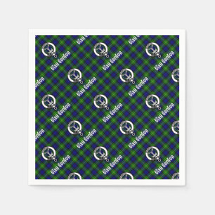 Serviette En Papier Clan Gordon Tartan Crest