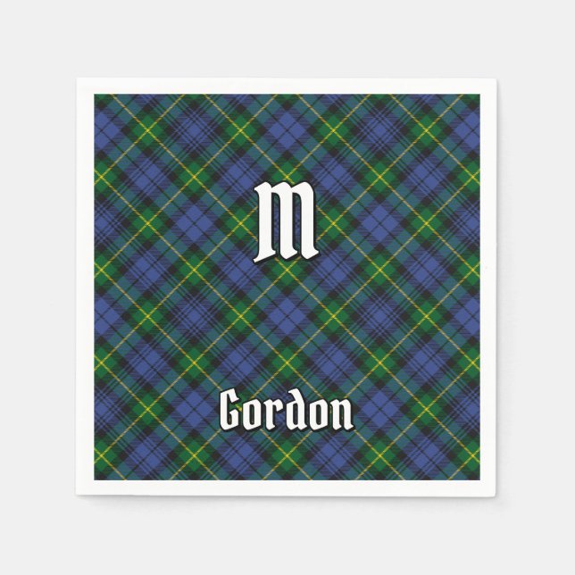 Serviette En Papier Clan Gordon Tartan Napkins (Devant)