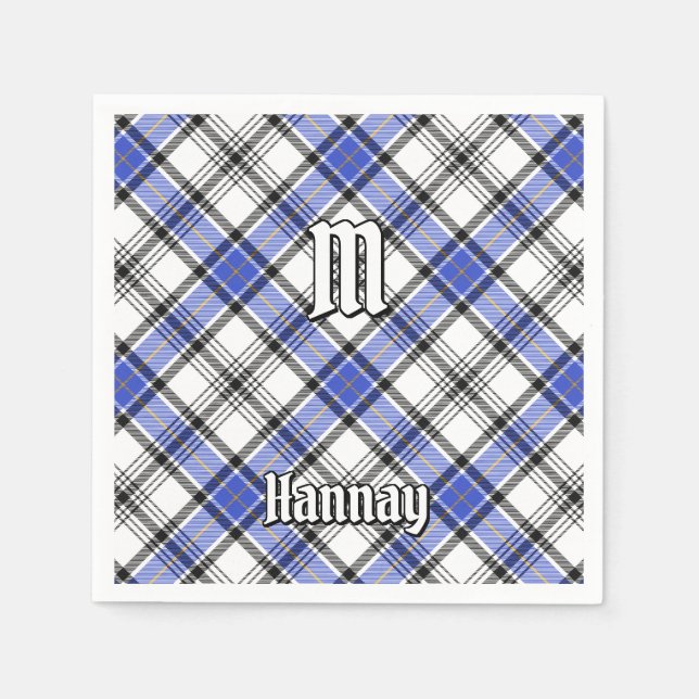 Serviette En Papier Clan Hannay Tartan (Devant)