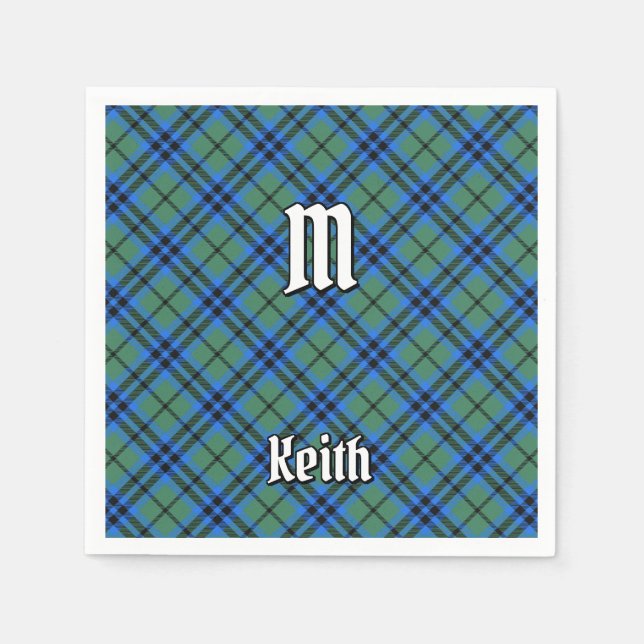 Serviette En Papier Clan Keith Tartan Napkins (Devant)