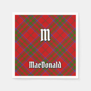 Serviette En Papier Clan MacDonald de Keppoch Tartan Napkins