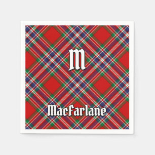 Serviette En Papier Clan MacFarlane Red Tartan