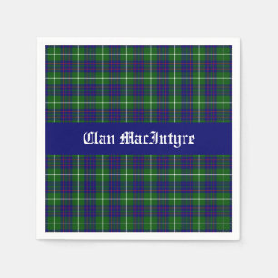 Serviette En Papier Clan MacIntyre Tartan personnalisable