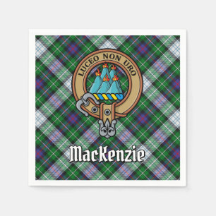 Serviette En Papier Clan MacKenzie Crest sur Tartan de robe