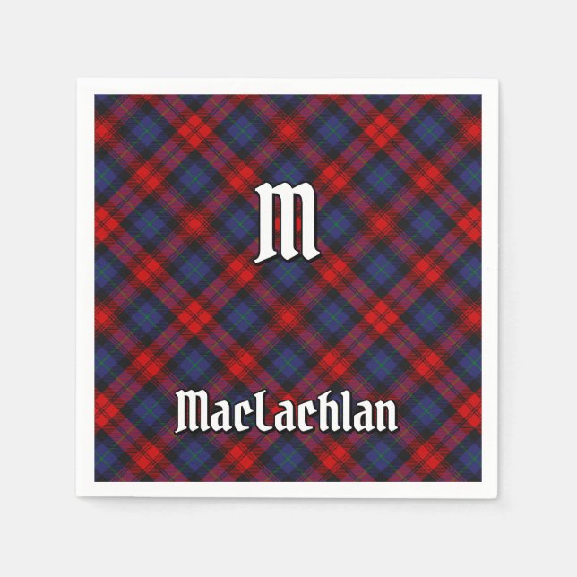 Serviette En Papier Clan MacLachlan Tartan (Devant)