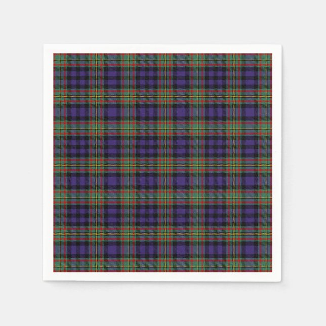 Serviette En Papier Clan MacLellan Tartan (Devant)
