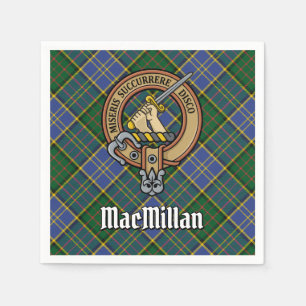 Serviette En Papier Clan MacMillan Crest sur la chasse Tartan