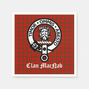 Serviette En Papier Clan MacNab Crest Badge et Tartan