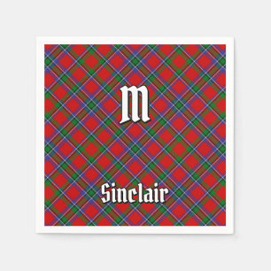 Serviette En Papier Clan Sinclair Tartan