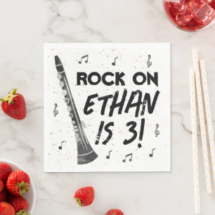 Serviette En Papier Clarinet Musique Anniversaire Papier de fête Napki