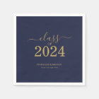 Classe de 2024 Navy Blue Gold Graduation Party
