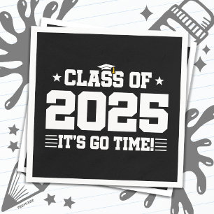 Serviette En Papier Classe de 2025 Lycée Graduation Senior 2025