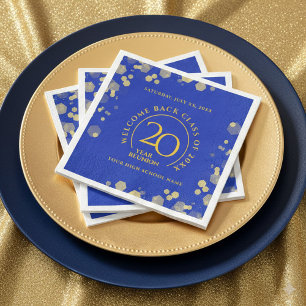 Serviette En Papier Classe école Blue & Gold Reunion