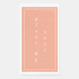 Serviette En Papier Classe Étudiante De La Fête De Graduation De 2025 