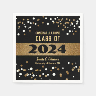 Serviette En Papier Classe personnalisée de 2024 Graduation Party