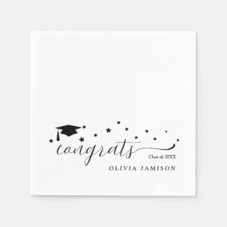 Serviette En Papier Classe personnalisée du Décor du Parti de graduati