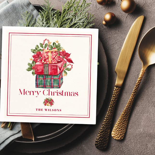 Serviette En Papier Classic Assorti Présents Noël (Créateur téléchargé)