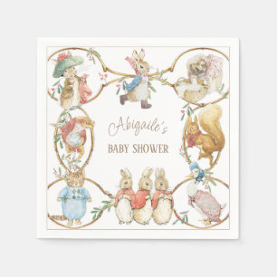 Serviette En Papier Classic Pierre le lapin Baby shower d'hiver