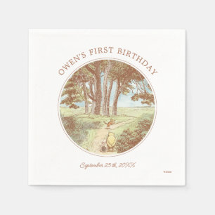 Serviette En Papier Classic Winnie the Pooh 100 Acre Wood 1er annivers