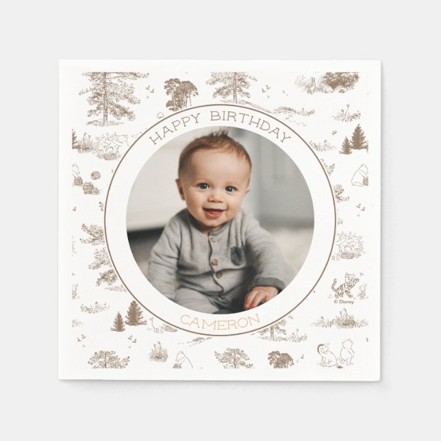 Serviette En Papier Classic Winnie the Pooh Photo d'origine (Devant)