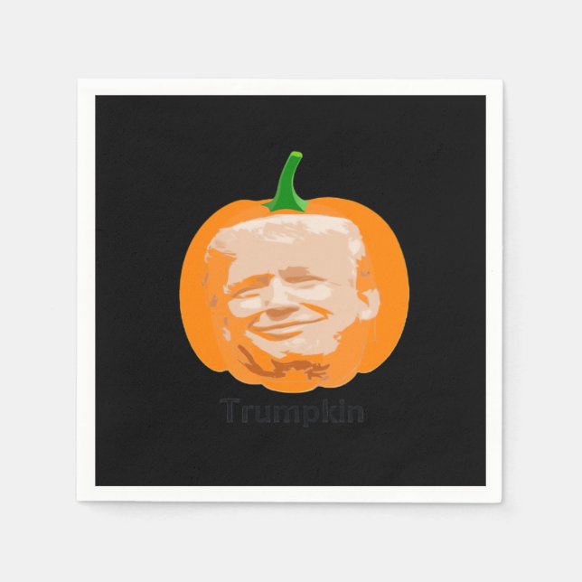 Serviette En Papier Classique d'Halloween de Trumpkin (Devant)