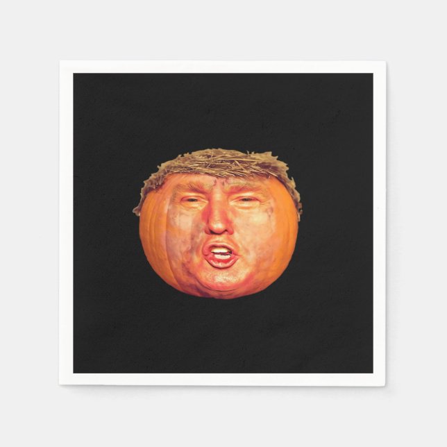 Serviette En Papier Classique Donald Trumpkin (Devant)