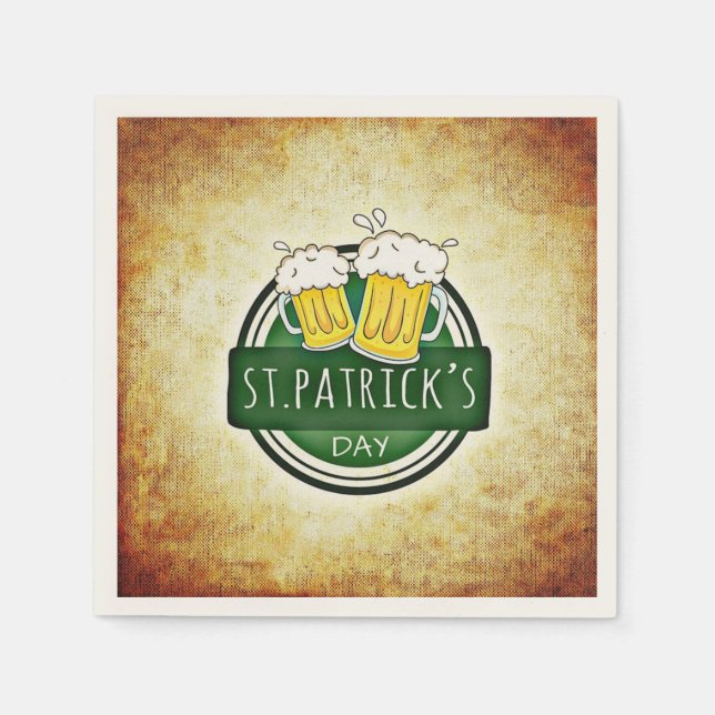 Serviette En Papier Classy Irish, St. Patrick's Day (Devant)