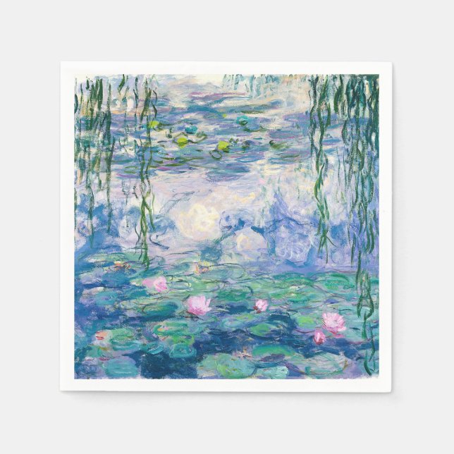 SERVIETTE EN PAPIER CLAUDE MONET (Devant)