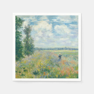 Serviette En Papier Claude Monet - Champs de pavot près d'Argenteuil (