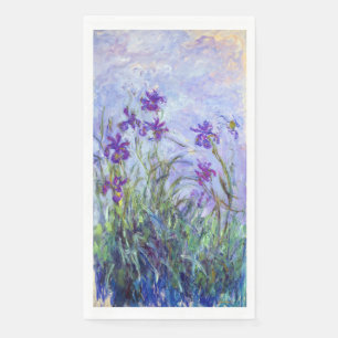 Serviette En Papier Claude Monet - Lilac Irises / Iris Mauves