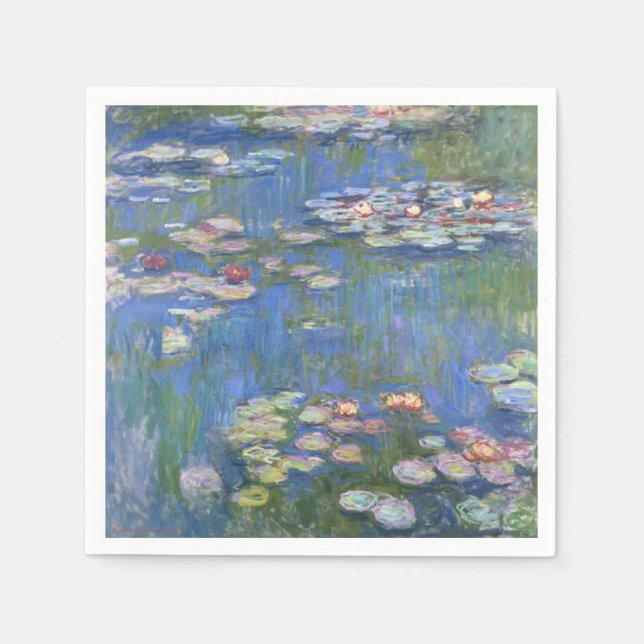 Serviette En Papier Claude Monet // Nappes d'eau (Devant)