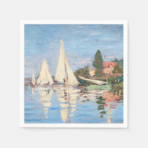 Serviette En Papier Claude Monet - Regattas à Argenteuil