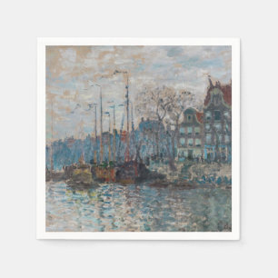 Serviette En Papier Claude Monet - Vue d'Amsterdam
