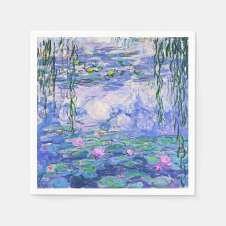 Serviette En Papier Claude Monet Water Lilie L'Art Impressionniste Fra