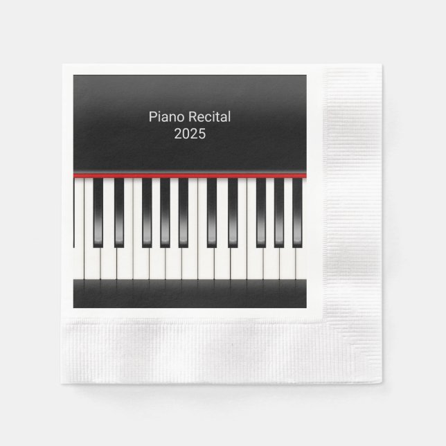 Serviette En Papier clavier piano pour piano récital (Devant)