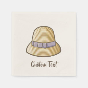 Serviette En Papier Cloche Casquette beige