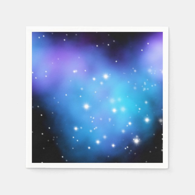 Serviette En Papier Clouages spatiaux Galaxy Starlight (Devant)