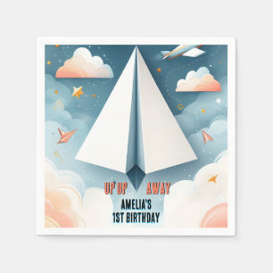 Serviette En Papier Cloud 9 Vols Enfants Sky Joy Avion 1er Anniversair