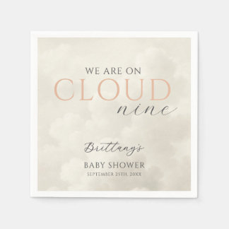 Serviette En Papier Cloud Neuf nuages blancs Baby shower