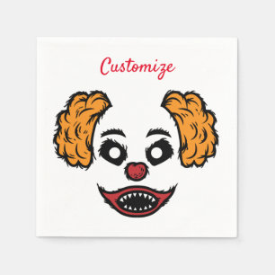 Serviette En Papier Clown effrayant Thunder_Cove