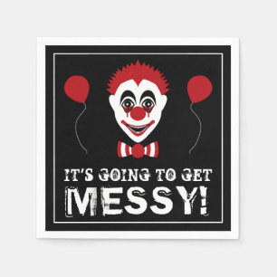 Serviette En Papier Clown malin, fête d'Halloween