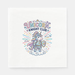 Serviette En Papier Club Chevalier Licorne Imprimé Prêt Vêtement Graph