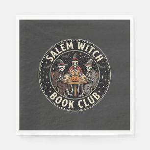 Serviette En Papier Club de lecture de sorcières de Salem Halloween De