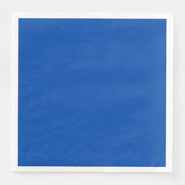 Serviette En Papier Cobalt Blue Dinner Paper Napkin (Devant)