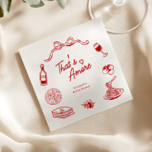 Cocardes italiennes de fiançailles That's Amore en