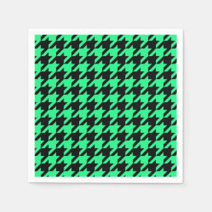 Serviette En Papier Coche de pied noir vert
