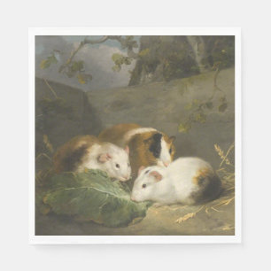 Serviette En Papier Cochons d'Inde (par George Morland)