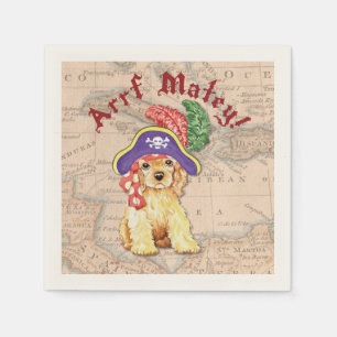 Serviette En Papier Cocker Spaniel Pirate