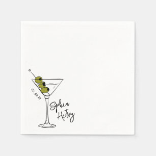 Serviette En Papier Cocktail à base de martini