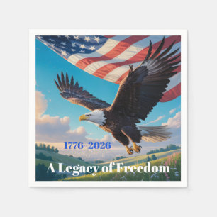 Serviette En Papier Cocktail américain Semiquincentennial Standard